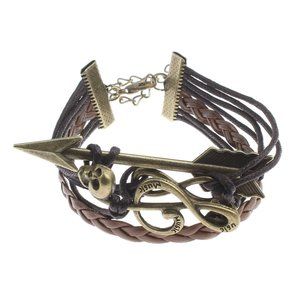 😀 3 for $20 Music G Clef Skull Infinity Bracelet